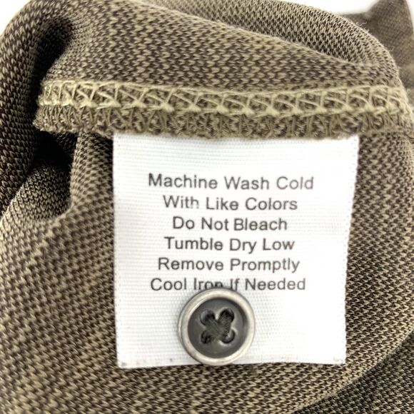 Blue by Pronto Uomo Polo Shirt Mens M Brown Tan Stitch - Picture 7 of 8